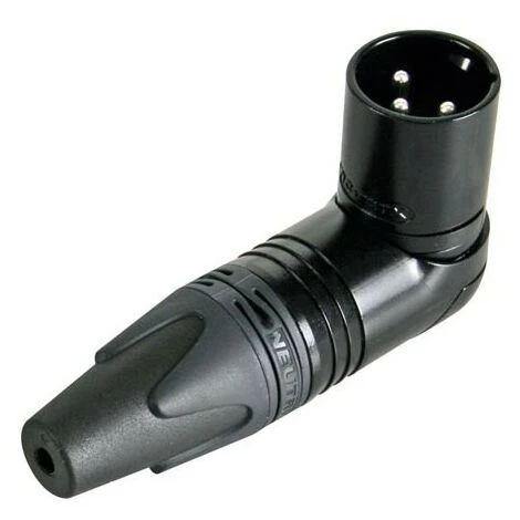 PEREL Connecteur Xlr, 3 Points Mâle, Coudé, Nickelé, Contacts Argentés - Noir - Neutrik 1 PEREL Connecteur Xlr, 3 Points Mâle, Coudé, Nickelé, Contacts Argentés - Noir - Neutrik