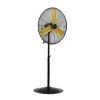 PEREL Ventilateur Sur Pied - Acier - Ø 76 Cm - Noir/Jaune