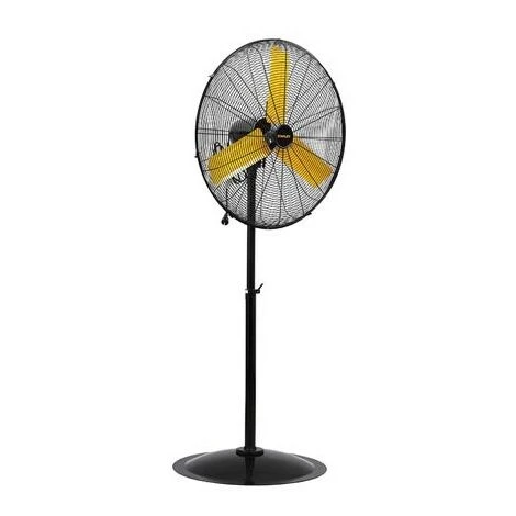 PEREL Ventilateur Sur Pied - Acier - Ø 76 Cm - Noir/Jaune 1 PEREL Ventilateur Sur Pied - Acier - Ø 76 Cm - Noir/Jaune