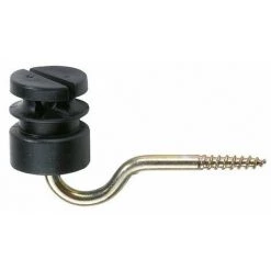 PEREL Isolateur à Fente Noir Sachet De 25 (25 Pièce)