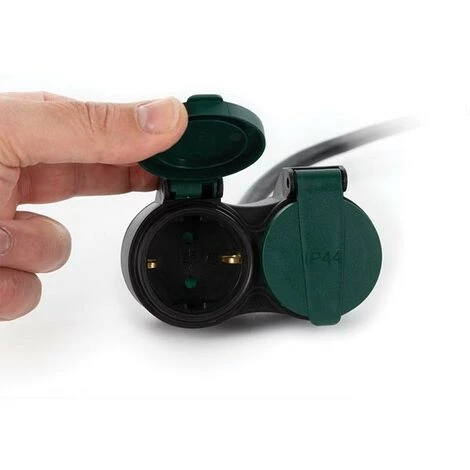 PEREL RALLONGE ÉLECTRIQUE AVEC 2 PRISES - USAGE EXTÉRIEUR - SCHUKO - 20 M RI16646 3 PEREL RALLONGE ÉLECTRIQUE AVEC 2 PRISES - USAGE EXTÉRIEUR - SCHUKO - 20 M RI16646 – Image 3