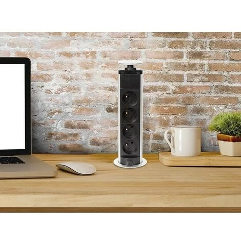 PEREL BLOC ESCAMOTABLE À 4 PRISES - TERRE FRANÇAISE RI16713 4 PEREL BLOC ESCAMOTABLE À 4 PRISES - TERRE FRANÇAISE RI16713 – Image 4