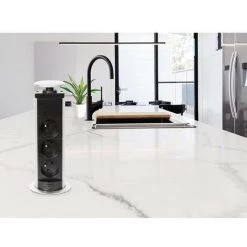 PEREL BLOC ESCAMOTABLE À 3 PRISES - TERRE FRANÇAISE RI16716 -PEREL Soldes 39645700 3