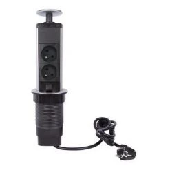 PEREL BLOC ESCAMOTABLE À 2 PRISES - TERRE FRANÇAISE RI16719