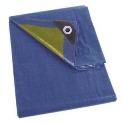 Perel Bâche - Bleu/Kaki - Résistant - 8 X 10 M (110-0810)