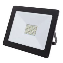 PEREL Projecteur Led Pour L'Extérieur - 50 W, Blanc Neutre - Noir