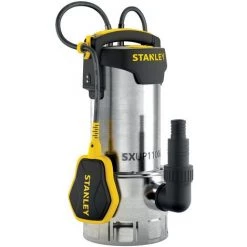 PEREL Pompe Immergée Pour Eaux Sales Stanley SXUP1100XDE (1.100 W, Débit Max. 16.500 L/h, Hauteur D'élévation Max. 10,5 M)
