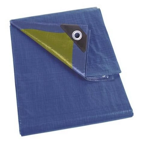 PEREL Bâche - Bleu/Kaki - Résistant - 2 X 3 M 1 PEREL Bâche - Bleu/Kaki - Résistant - 2 X 3 M