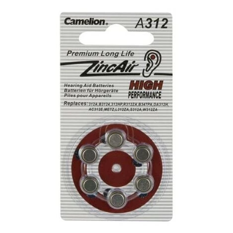 PEREL Zinc Air Cel Camelion 1.4V (6Pcs/Bl) 1 PEREL Zinc Air Cel Camelion 1.4V (6Pcs/Bl)