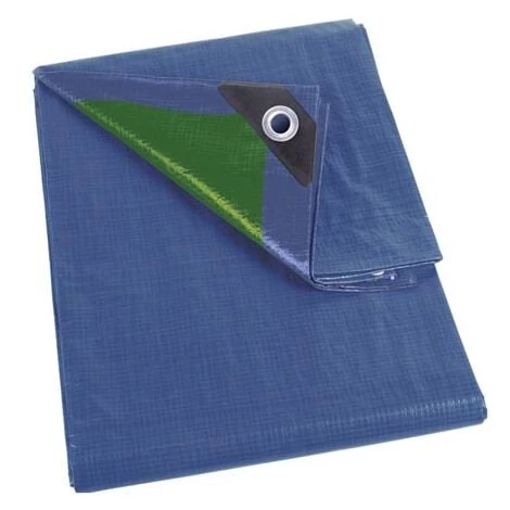 PEREL Bâche - Bleu/Vert - Standard - 5 X 5 M 1 PEREL Bâche - Bleu/Vert - Standard - 5 X 5 M