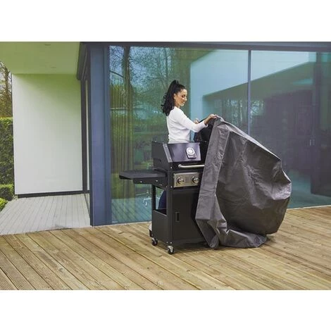 PEREL Housse D'Extérieur Pour Barbecue 155 Cm 2 PEREL Housse D'Extérieur Pour Barbecue 155 Cm – Image 2