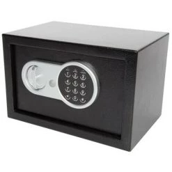 PEREL Coffre-Fort électronique 8.5L Combinaison à Chiffres 3 LEDS Clé De Secours - Noir 5 PEREL Coffre-Fort électronique 8.5L Combinaison à Chiffres 3 LEDS Clé De Secours - Noir -PEREL Soldes 47549958 3