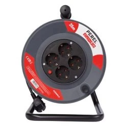 PEREL ENROULEUR 25 M - 3G1.5 - 4 PRISES -PEREL Soldes 50339832 3