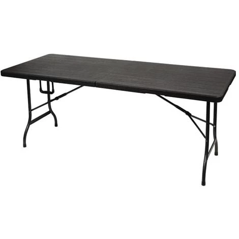 PEREL TABLE PLIANTE - IMITATION BOIS - 180 X 75 X 74 Cm 1 PEREL TABLE PLIANTE - IMITATION BOIS - 180 X 75 X 74 Cm