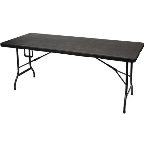 PEREL TABLE PLIANTE - IMITATION BOIS - 180 X 75 X 74 Cm 3 PEREL TABLE PLIANTE - IMITATION BOIS - 180 X 75 X 74 Cm – Image 3