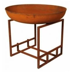 PEREL Brasero - Diamètre 75 Cm - Aspect Rouillé