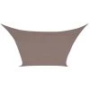 PEREL VOILE SOLAIRE - RECTANGULAIRE - 2 X 3 M - COULEUR: GRIS TAUPE