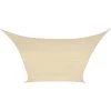 PEREL VOILE SOLAIRE PERMÉABLE - CARRÉ - 5 x 5 m - COULEUR : CHAMPAGNE