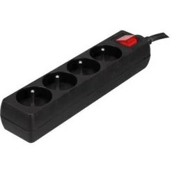 PEREL BLOC MULTIPRISE, 4 PRISES AVEC INTERRUPTEUR RI16738