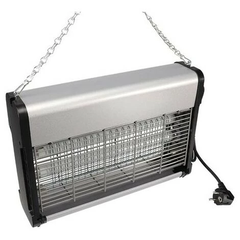 PEREL Destructeur D'insectes Electrique 20W Anti-Moustiques 80m2 Silencieux - Gris 2 PEREL Destructeur D'insectes Electrique 20W Anti-Moustiques 80m2 Silencieux - Gris – Image 2
