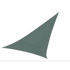 PEREL VOILE SOLAIRE - TRIANGLE - 5 X 5 X 5 M - COULEUR : GRIS VERT