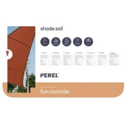 PEREL VOILE SOLAIRE - TRIANGLE - 5 X 5 X 5 M - COULEUR : TERRACOTTA -PEREL Soldes 54205952 4