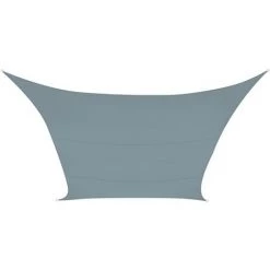 PEREL VOILE SOLAIRE - CARRÉ - 3.6 X 3.6 M - COULEUR : GRIS ARDOISE CLAIR