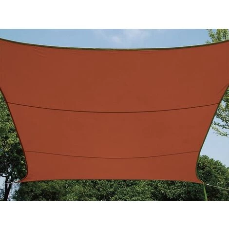 PEREL VOILE SOLAIRE - RECTANGULAIRE - 4 X 3 M - COULEUR : TERRACOTTA 2 PEREL VOILE SOLAIRE - RECTANGULAIRE - 4 X 3 M - COULEUR : TERRACOTTA – Image 2