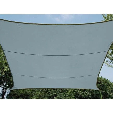 PEREL VOILE SOLAIRE - CARRÉ - 5 X 5 M - COULEUR : GRIS ARDOISE CLAIR 2 PEREL VOILE SOLAIRE - CARRÉ - 5 X 5 M - COULEUR : GRIS ARDOISE CLAIR – Image 2