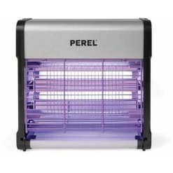 PEREL Destructeur D'insectes Electrique 12W Anti-Moustique 30m2 - Gris
