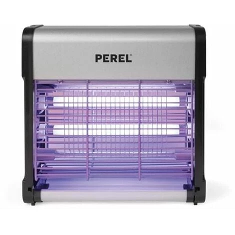 PEREL Destructeur D'insectes Electrique 12W Anti-Moustique 30m2 - Gris 1 PEREL Destructeur D'insectes Electrique 12W Anti-Moustique 30m2 - Gris