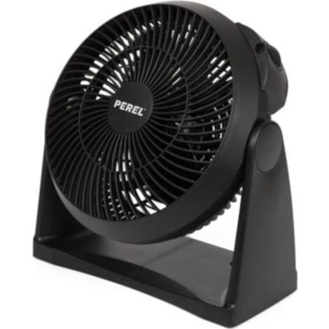 Perel Ventilateur Compact, Mural Et De Sol – 3 Vitesses – Ø30cm – Noir – 35W 3 Perel Ventilateur Compact, Mural Et De Sol – 3 Vitesses – Ø30cm – Noir – 35W – Image 3