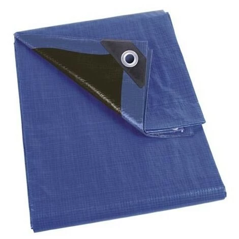 PEREL Bâche - Bleu/Noir - Ultrarésistant - 2 X 3 M 1 PEREL Bâche - Bleu/Noir - Ultrarésistant - 2 X 3 M