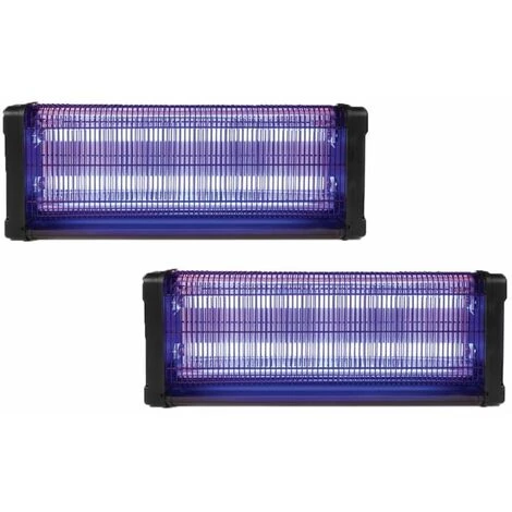 PACK PEREL 2X Destructeurs D'insectes Electrique Noir 40W Anti-Moustique 150m2 - Noir 1 PACK PEREL 2X Destructeurs D'insectes Electrique Noir 40W Anti-Moustique 150m2 - Noir