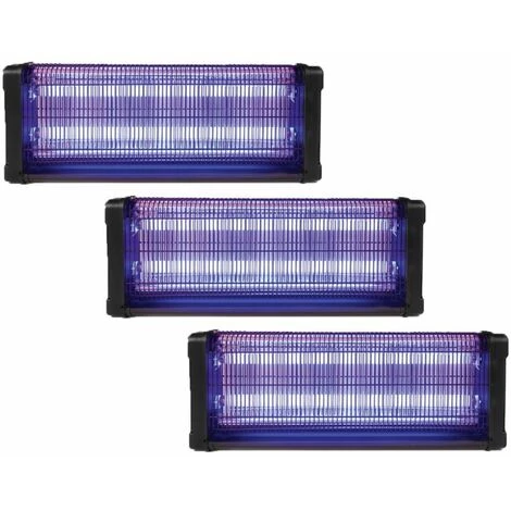 PACK PEREL 3X Destructeurs D'insectes Electrique Noir 40W Anti-Moustique 150m2 - Noir 1 PACK PEREL 3X Destructeurs D'insectes Electrique Noir 40W Anti-Moustique 150m2 - Noir