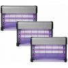 PACK PEREL 3X Destructeurs D'insectes Electrique 20W Anti-Moustiques 80m2 Silencieux