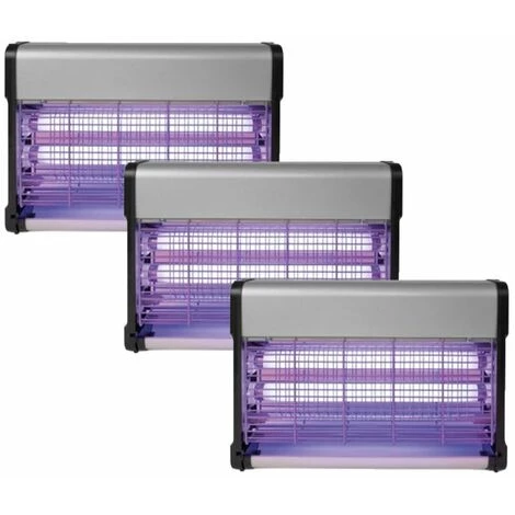 PACK PEREL 3X Destructeurs D'insectes Electrique 20W Anti-Moustiques 80m2 Silencieux 1 PACK PEREL 3X Destructeurs D'insectes Electrique 20W Anti-Moustiques 80m2 Silencieux