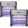 PACK PEREL 2X Destructeurs D'insectes Electrique 12W Anti-Moustique 30m2 - Gris