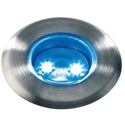 PEREL Garden Lights - Astrum Blue - Spot À Encastrer - 12 V - 1 Lm - 0.5 W - 12000-15000 K