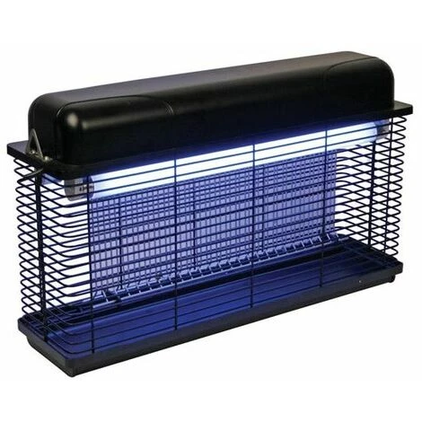 PACK 2X PEREL Destructeurs D'insectes électriques 30W Intérieur/Extérieur IP44 Usage Intensif Anti-moustiques Mouches 100m2 - Noir 2 PACK 2X PEREL Destructeurs D'insectes électriques 30W Intérieur/Extérieur IP44 Usage Intensif Anti-moustiques Mouches 100m2 - Noir – Image 2