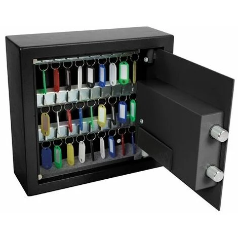 PEREL Coffre à Clés électronique Capacité 30 Clés Serrure à Combinaison - Noir 4 PEREL Coffre à Clés électronique Capacité 30 Clés Serrure à Combinaison - Noir – Image 4