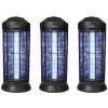 PACK 3X PEREL Destructeurs D'insectes Electrique Noir 40W Lampe Anti-Moustique 600m2 - Noir