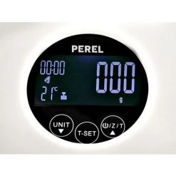 PEREL BALANCE DE CUISINE NUMÉRIQUE - 5 Kg / 1 G - AVEC TEMPÉRATURE / HORLOGE / ALARME / MINUTEUR -PEREL Soldes 59480343 4