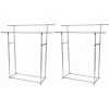 Lot De 2 Portemanteaux En Métal Perel Avec 2 Tiges MP62 - Capacité 75kg - 145x50x155cm