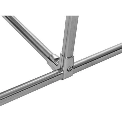 Lot De 2 Portemanteaux En Métal Perel Avec 2 Tiges MP62 - Capacité 75kg - 145x50x155cm 2 Lot De 2 Portemanteaux En Métal Perel Avec 2 Tiges MP62 - Capacité 75kg - 145x50x155cm – Image 2