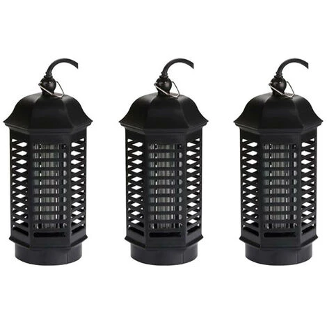 PACK 3 PEREL Destructeurs D'insectes électriques 4W Lampes Anti-Moustiques 3x25m² 1 PACK 3 PEREL Destructeurs D'insectes électriques 4W Lampes Anti-Moustiques 3x25m²