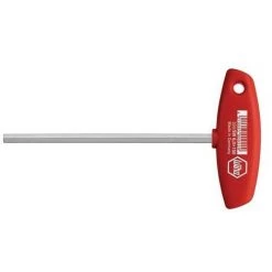 PEREL Wiha Clé Mâle Avec Manche En T Six Pans Nickelée Brillante (00905) 2 X 200 Mm