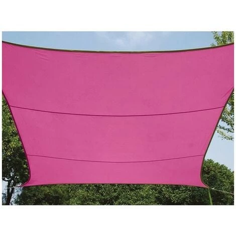 PEREL Voile Solaire - Rectangulaire - 2 X 3 M - Couleur: Fuchsia 1 PEREL Voile Solaire - Rectangulaire - 2 X 3 M - Couleur: Fuchsia