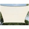 PEREL Voile Solaire - Rectangulaire - 4 X 3 M - Couleur : Crème