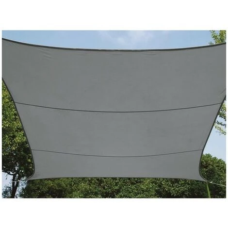 PEREL Voile Solaire Perméable - Carré - 5 X 5 M - Couleur: Anthracite 1 PEREL Voile Solaire Perméable - Carré - 5 X 5 M - Couleur: Anthracite
